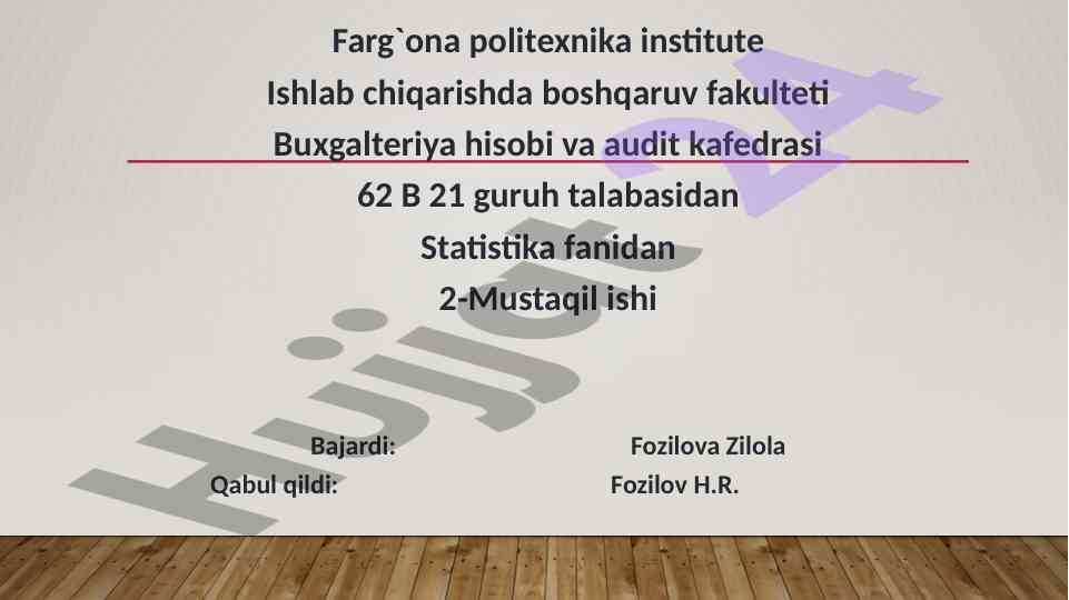 Farg'ona viloyatining aholi statistikasi tahlili