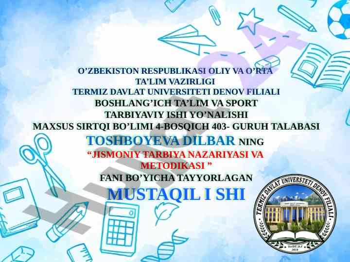 Kuch qobiliyatini tarbiyalash usullari