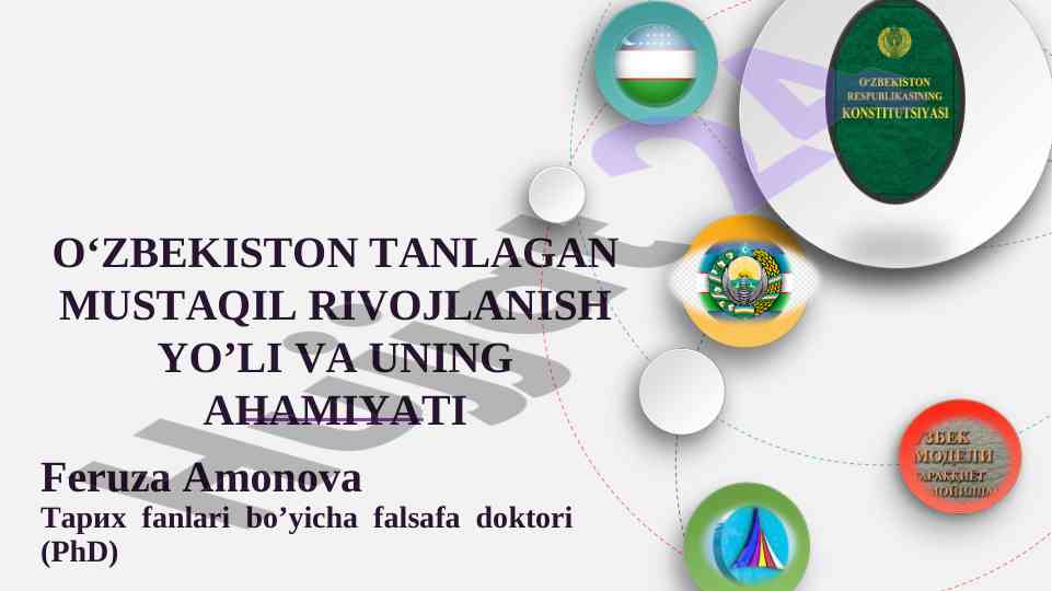 O'zbekistonning mustaqil rivojlanish yo'li va ahamiyati