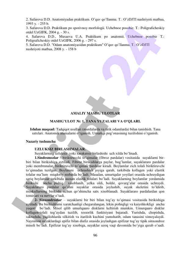 Anatomiyadan praktikum o‘quv qo‘llanma