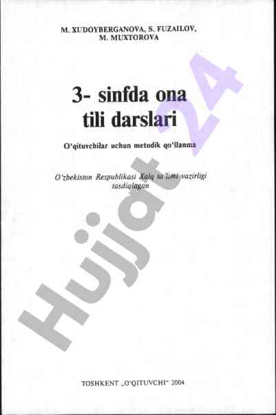 Ona tili darslari metodik qo‘llanma 3-sinf uchun