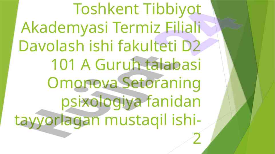 Psixologiyaning tadqiqot metotlari