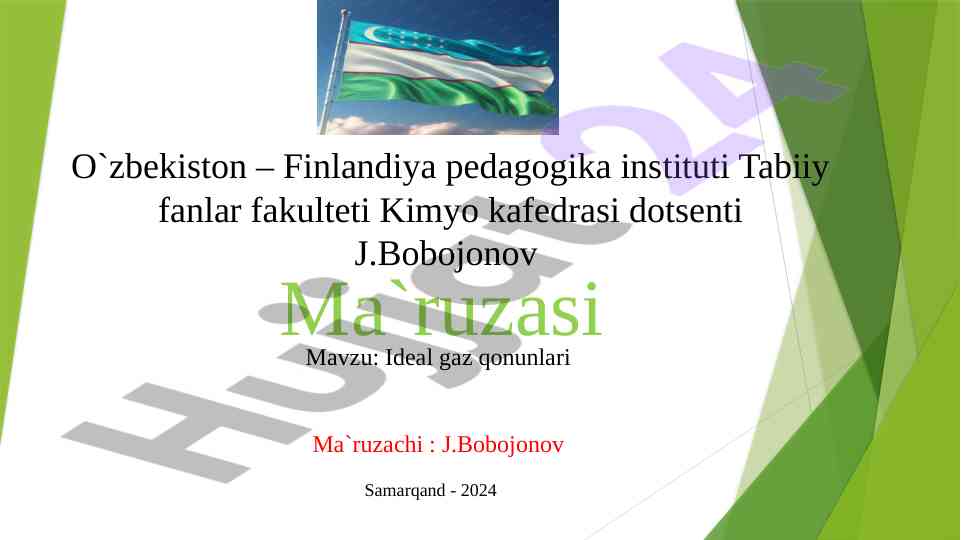 Ideal gaz qonunlari va tafsilotlari