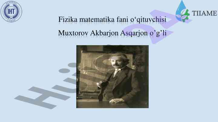 Termodinamika asoslari va jarayonlar