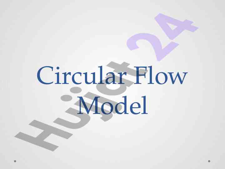 Circular flow model and its market dynamics
