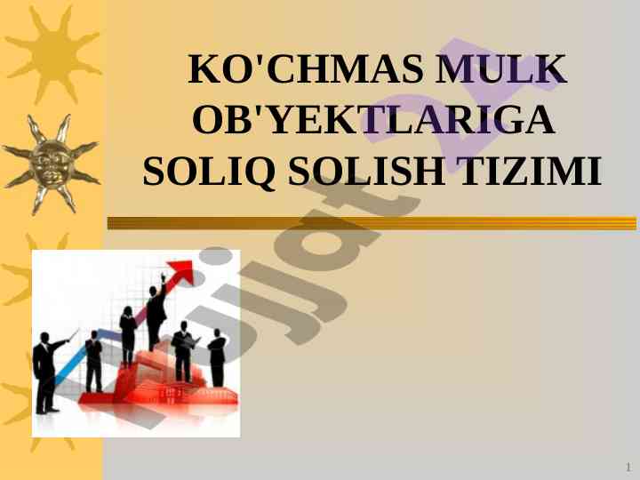 Ko'chmas mulk ob'ektlariga soliq solish tizimi