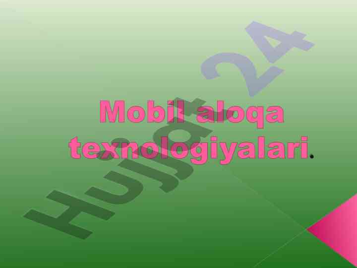 Mobil qurilmalar tarixi va rivoji