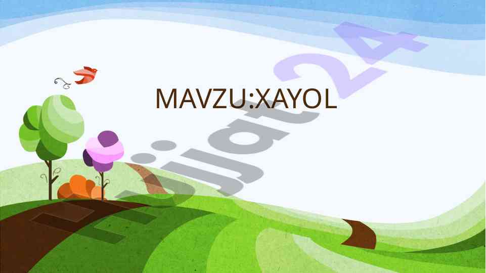 Xayol tushunchalari va jarayonlari