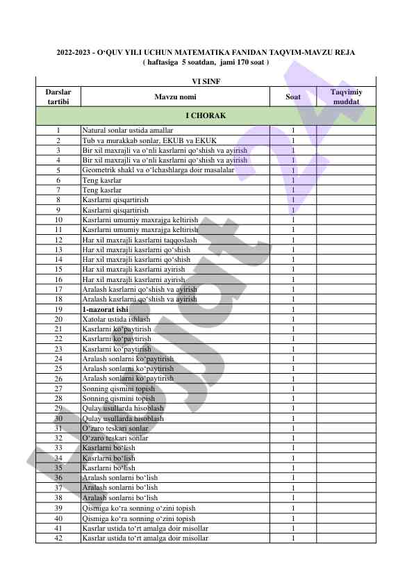 Matematika darslari ustida tadqiqot amallari