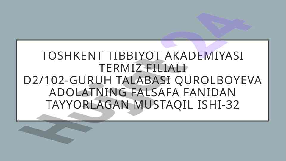 Hozirgi zamon demografiyasining falsafiy tahlili