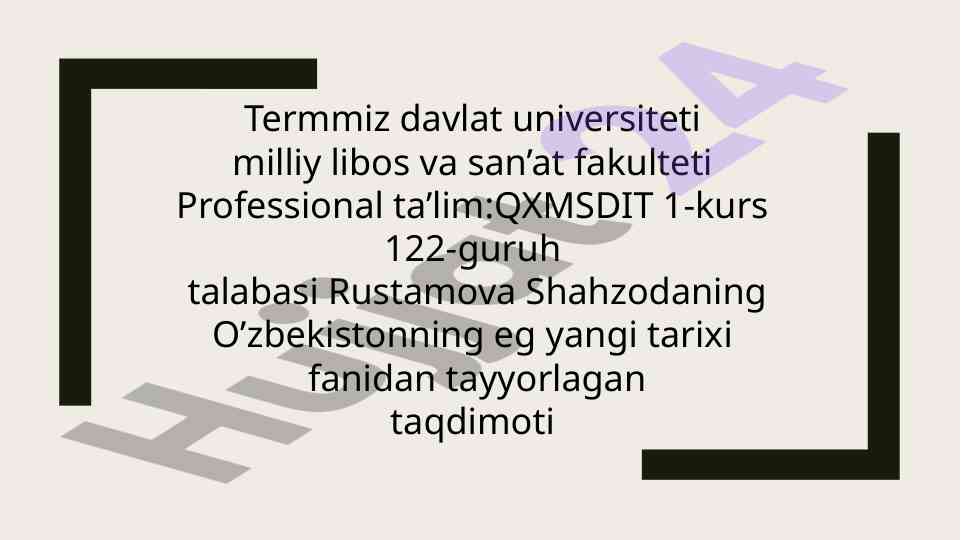 O’zbekistonda prezidentlik institute joriy etilishi