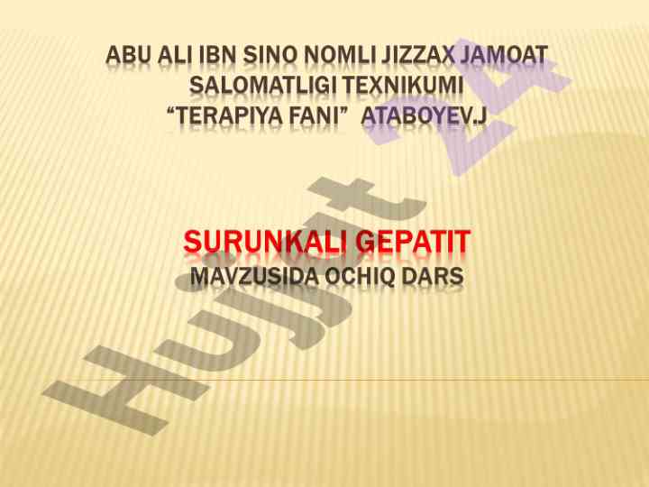 Surunkali gepatit alomatlari va sabablari