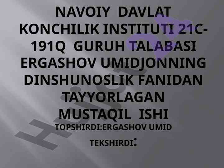 Zardushtiylik dini tahlili va shakllanishi