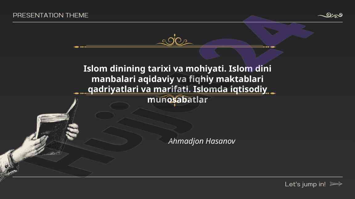Islom dinining tarixi va mohiyati