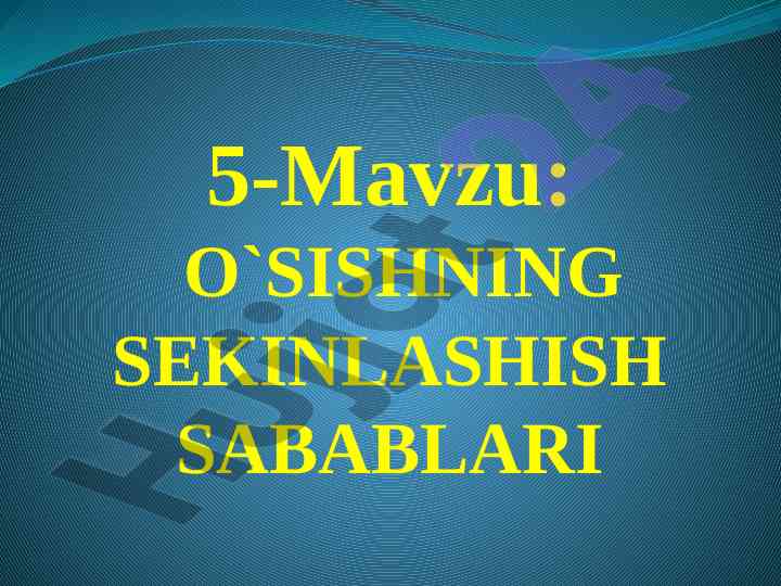 Ishlab chiqarishga ta'sir etuvchi omillar va sabablar
