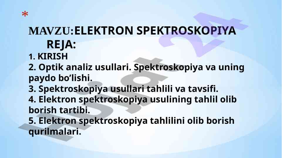 Elektron Spektroskopiya Tahlili
