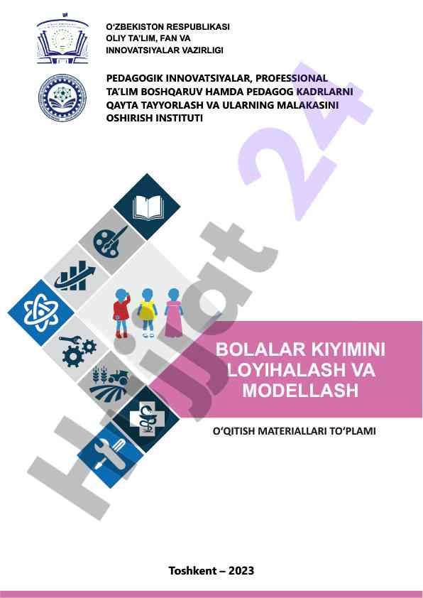 Bolalar kiyimlarini loyihalash va modellash