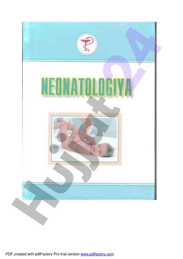 Neonatologiya darsligidagi sog‘lom farzandlar