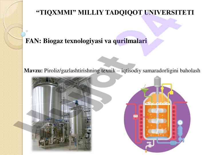 Biogaz texnologiyalari va energiya samaradorligi