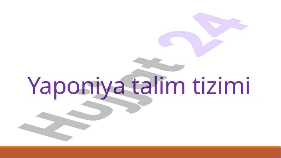 Yaponiya talim tizimining yuksakligi va innovatsiyalari