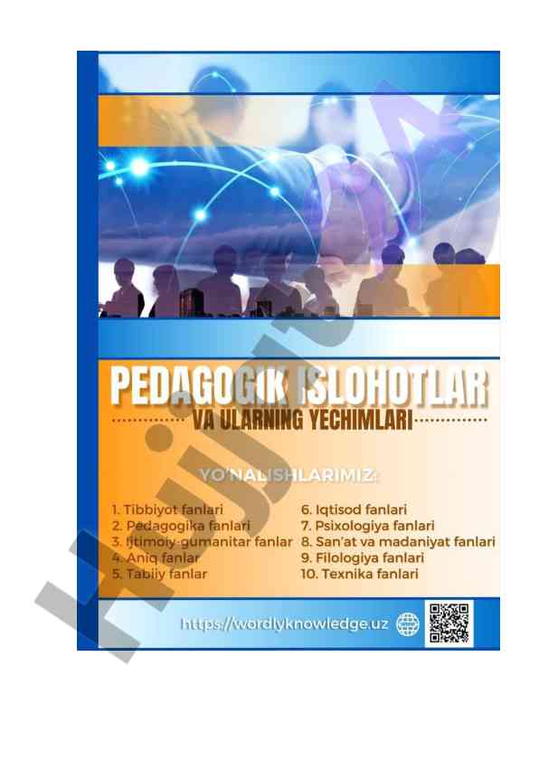 Pedagogik islohotlar va ularning yechimlari to‘plami