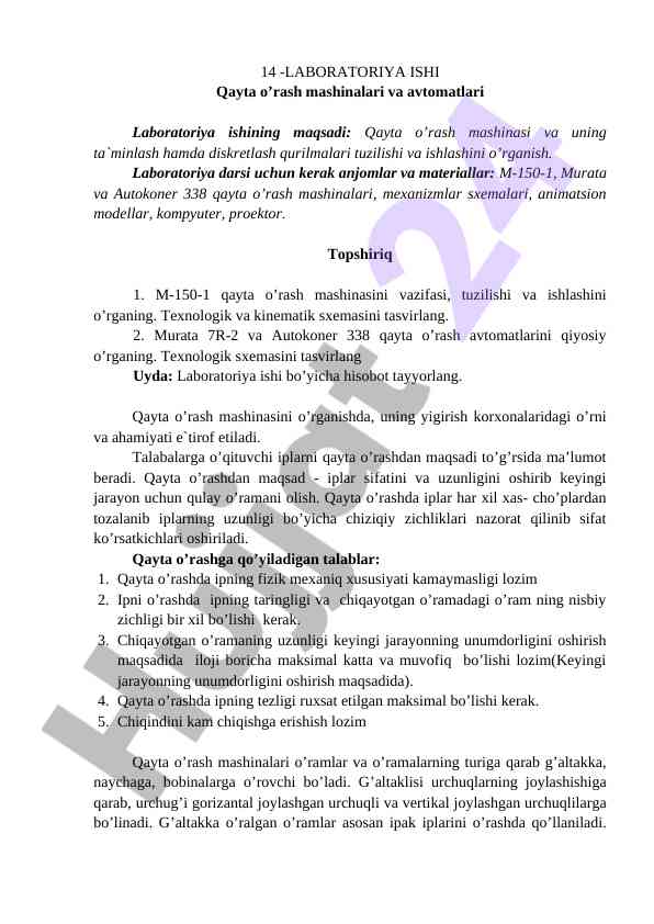 Qayta O'rash Mashinalari Va Avtomatlari