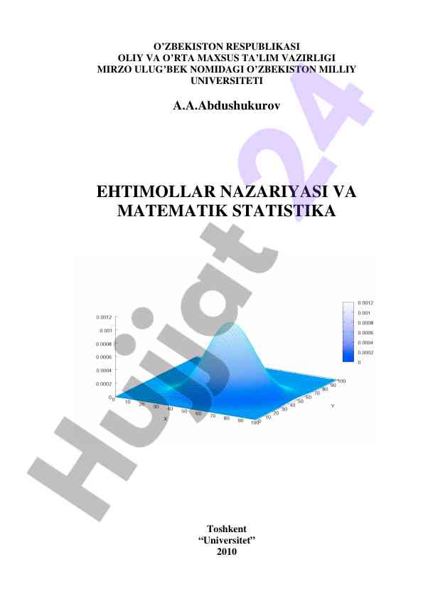 Ehtimollar nazariyasi va matematik statistika