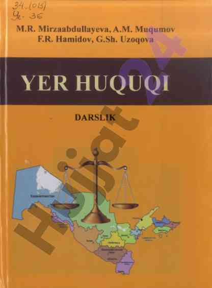 Yer huquqi darslik o'zbekiston respublikasi