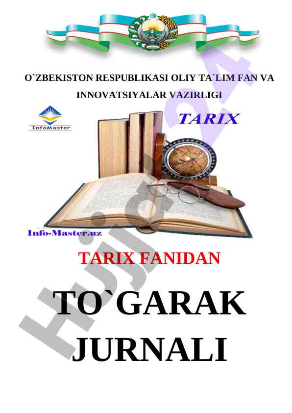 Tarix fanidan to'g'arak jurnali mavzulari