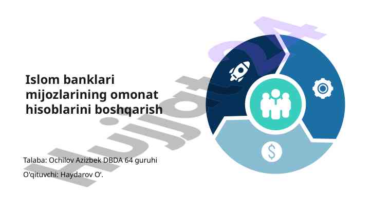 Islom banklari omonat hisoblarini boshqarish strategiyalari