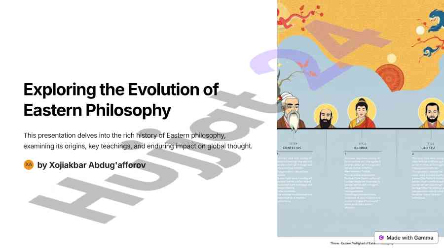 Exploring the evolution of eastern philosophy