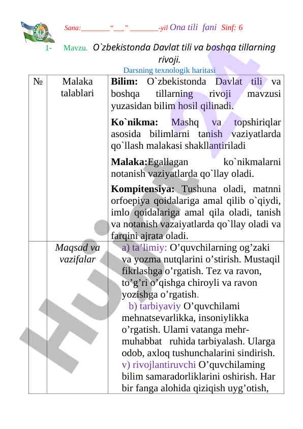 O‘zbekistonda davlat tili va boshqa tillarning rivoji