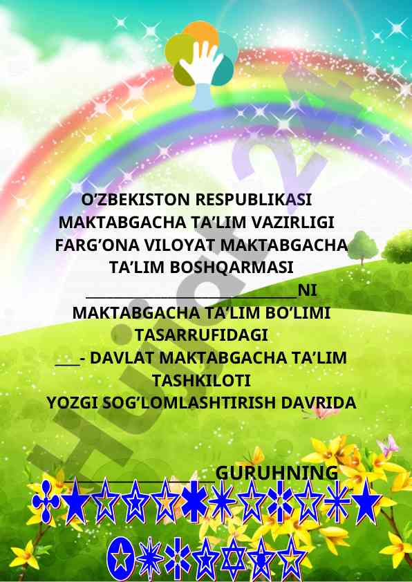 Yozgi sog‘lomlashtirish davrida ta’lim tashkiloti