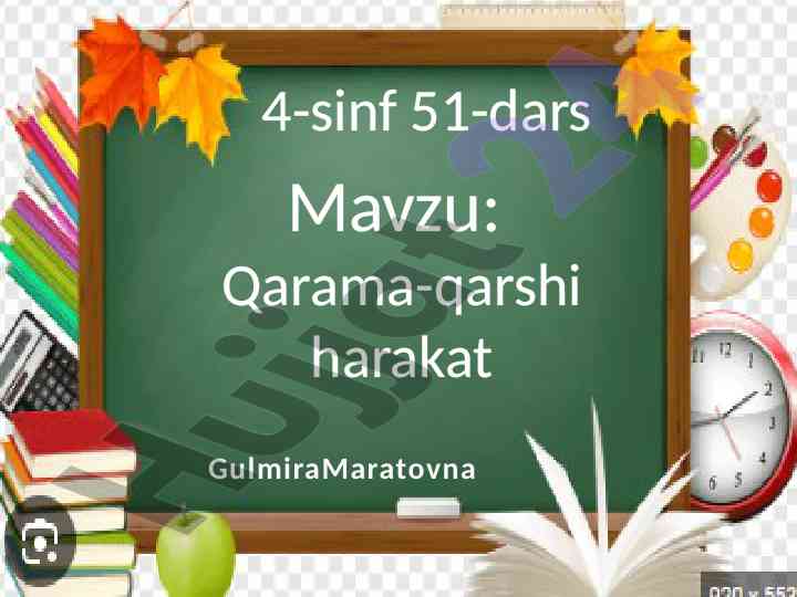 Qarama-qarshi harakat masalalari bilan ishlash