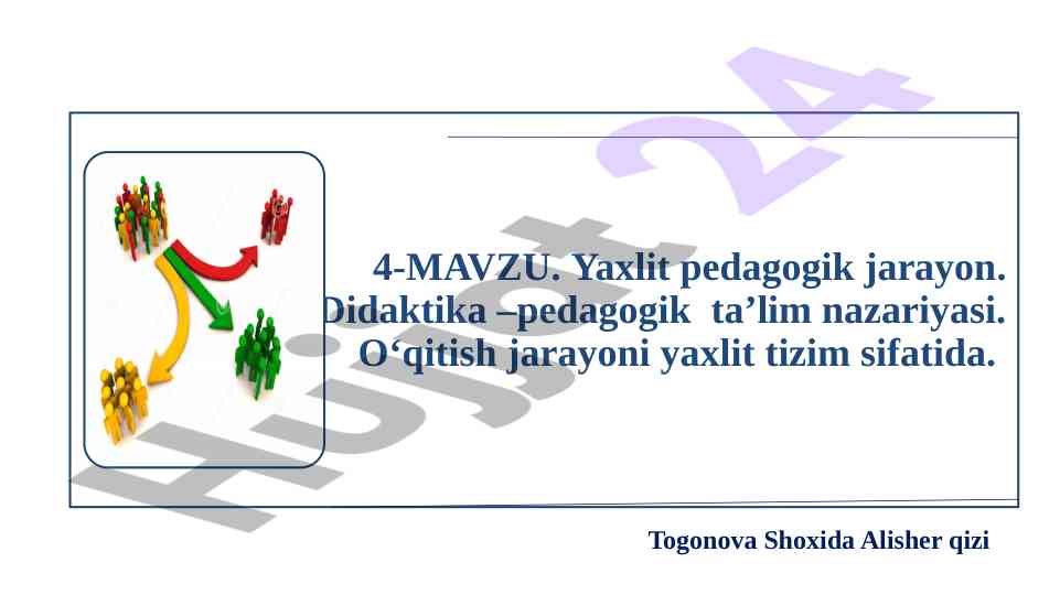 Idrok sezgilarining umumiy tavsifnomasi
