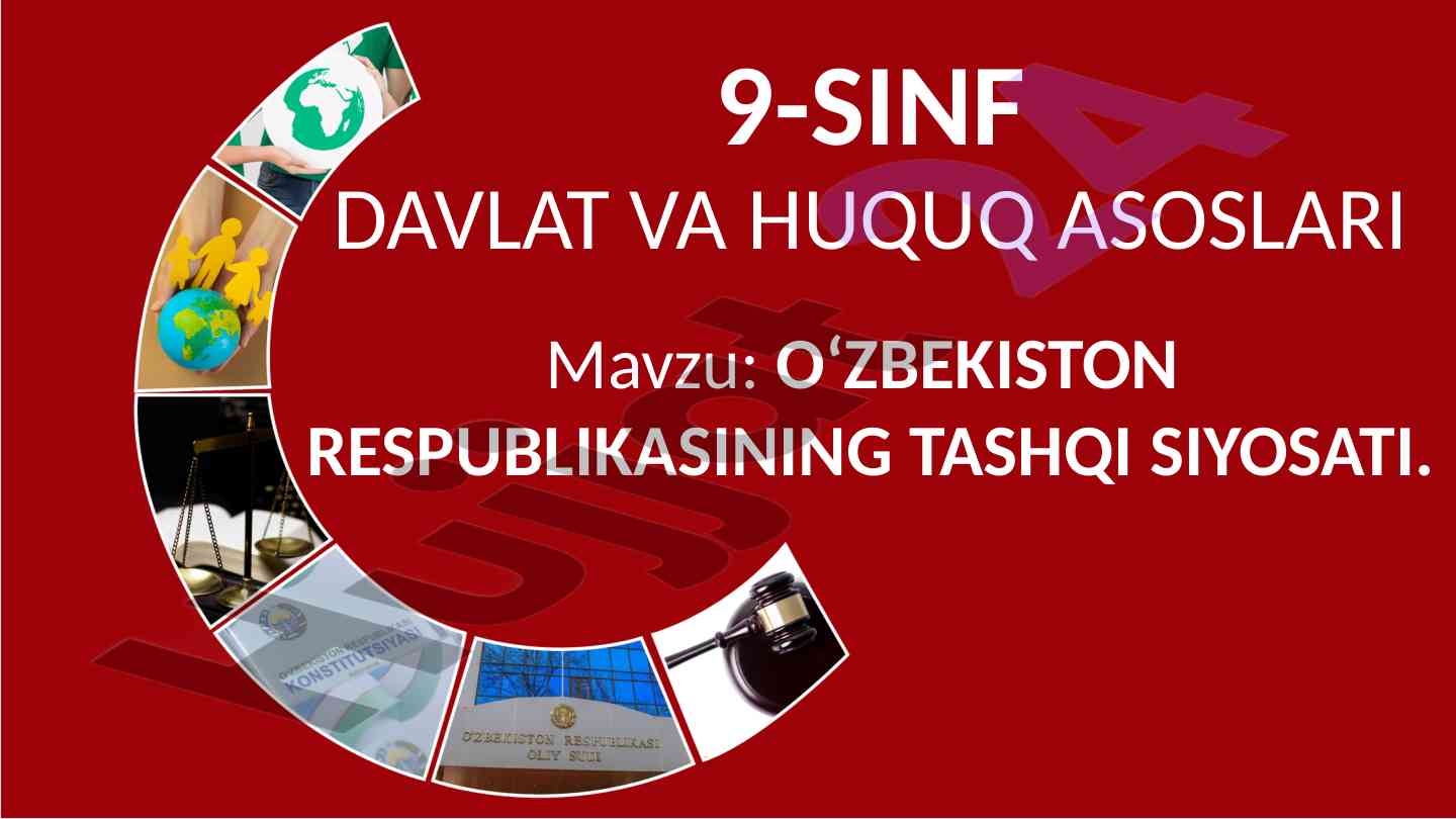 O‘zbekistonda tashqi siyosatning asosiy tamoyillari