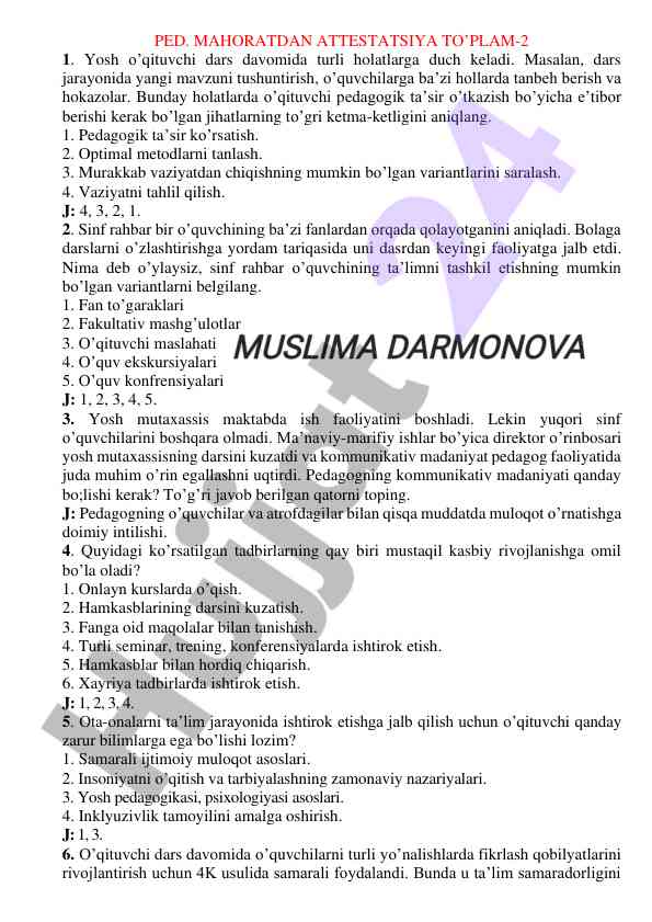 Pedagogik ta’sir va ta’lim tashkilotlari strategiyalari