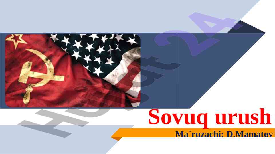 Sovuq urushning tarixi va asosiy voqealari