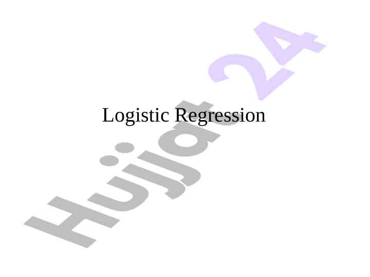 Logistic regression categorical response variable analysis