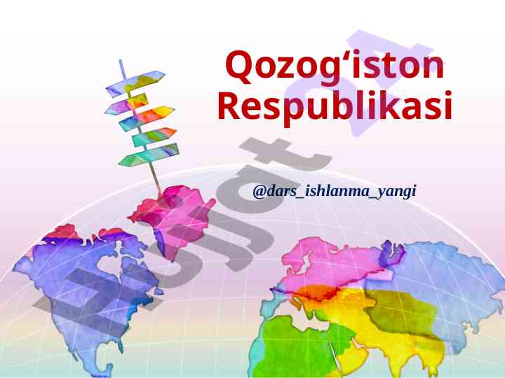 Qozog‘iston respublikasi tabiiy resurslari tahlili