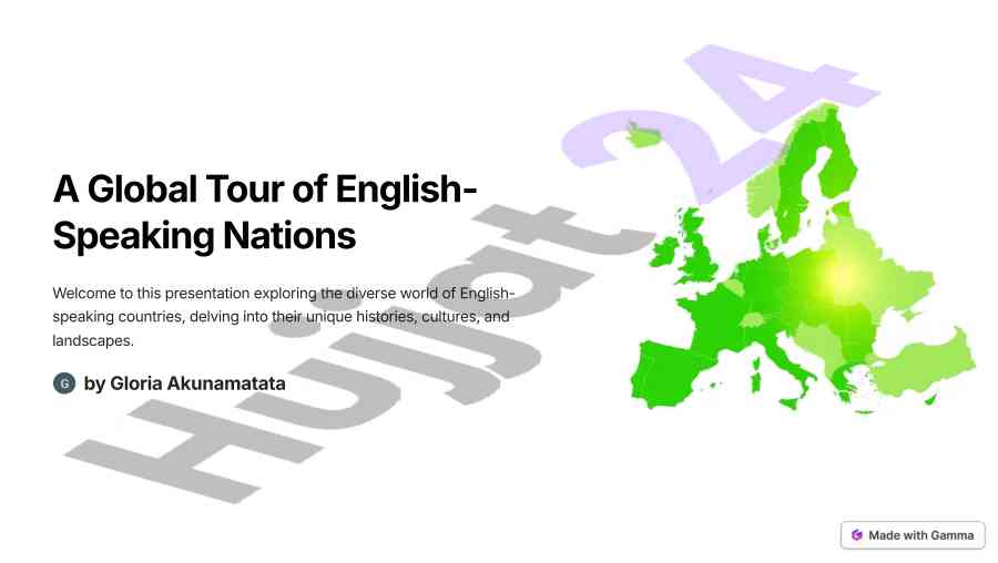 Exploring english-speaking nations