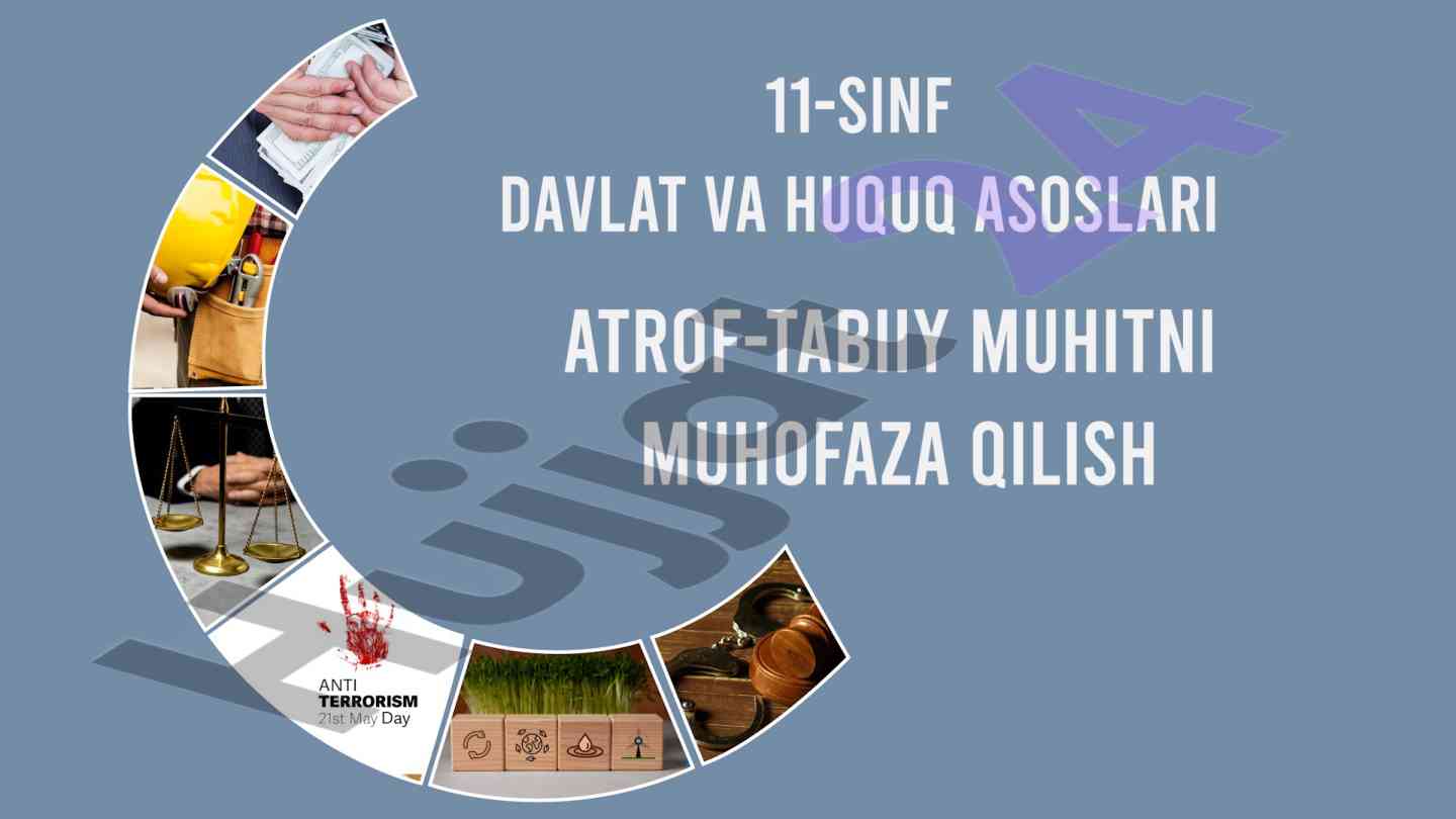 Ekologik monitoring va ekologik nazorat 11-sinflar uchun
