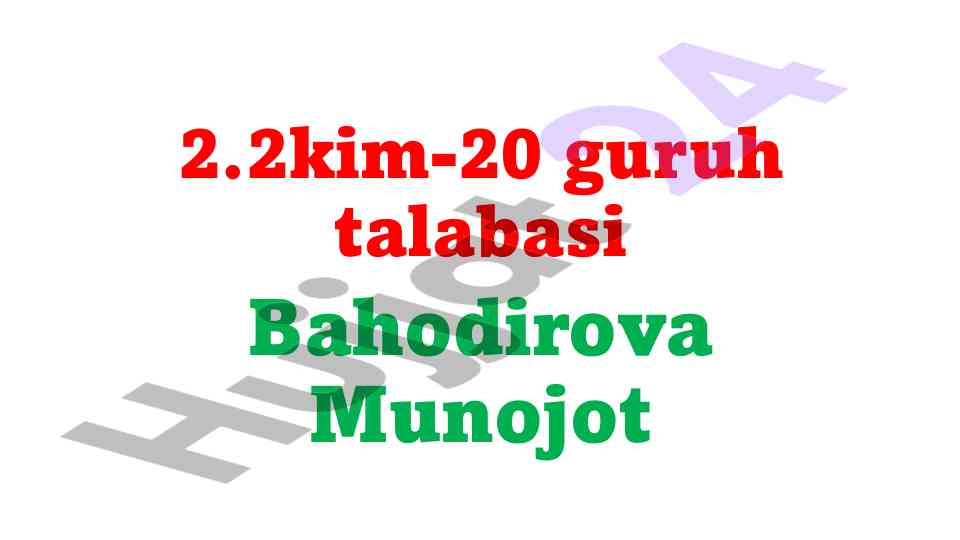 Metallarning umumiy xossalari va ishlatilishi