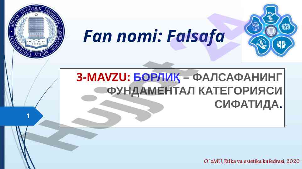 Borliq – falsafaning fundamental kategoriyasi sifatidа