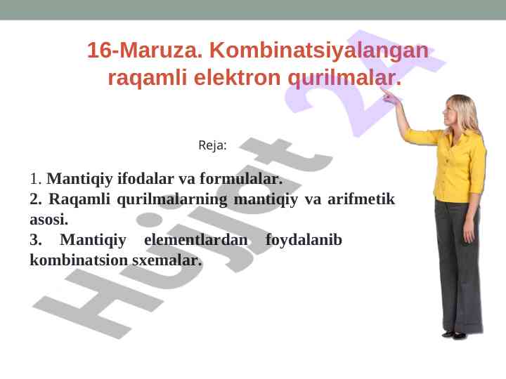 Kombinatsiyalangan raqamli elektron qurilmalar tahlili