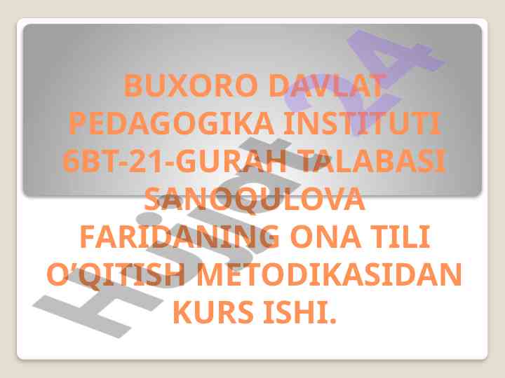 4-sinf ona tili darslarida axborot texnologiyalari
