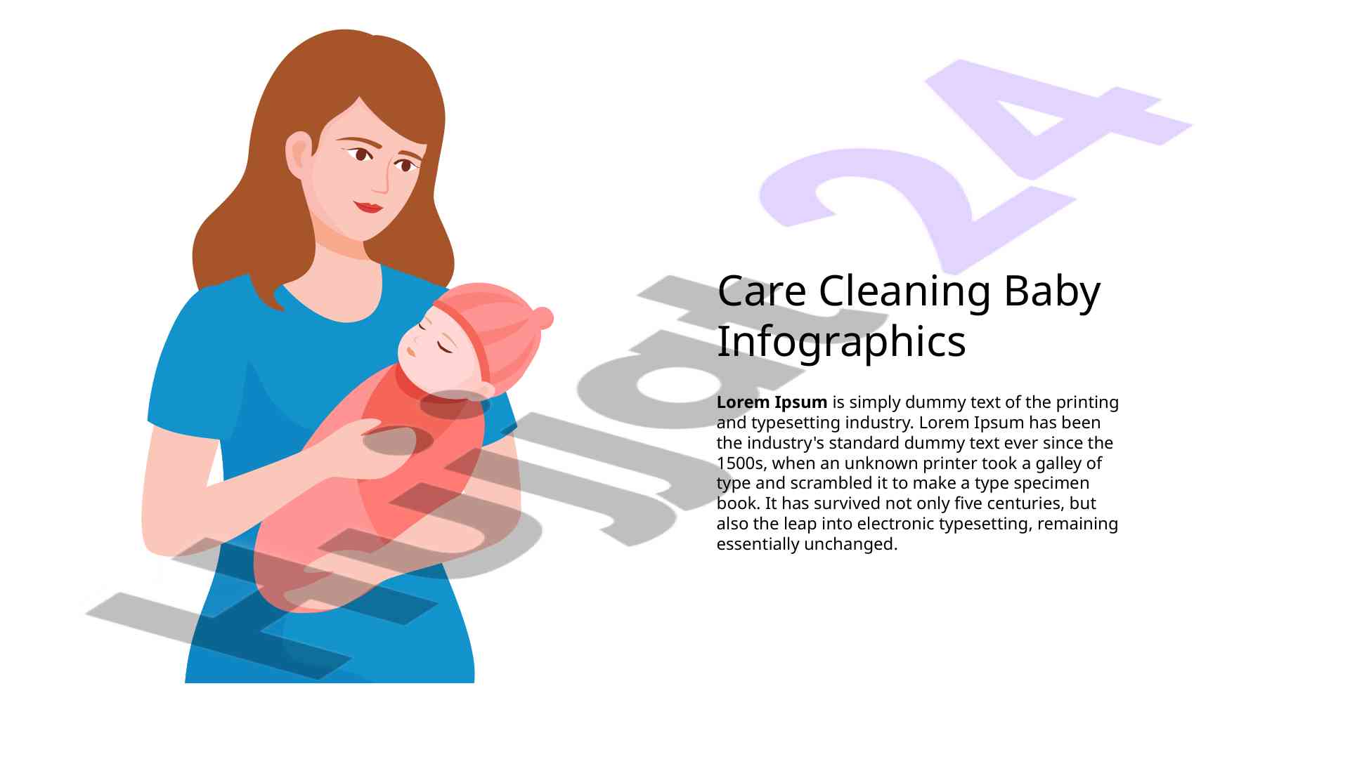 Care cleaning baby infographics overview