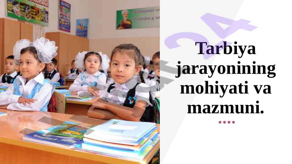 Tarbiya jarayonining mohiyati va ahamiyati