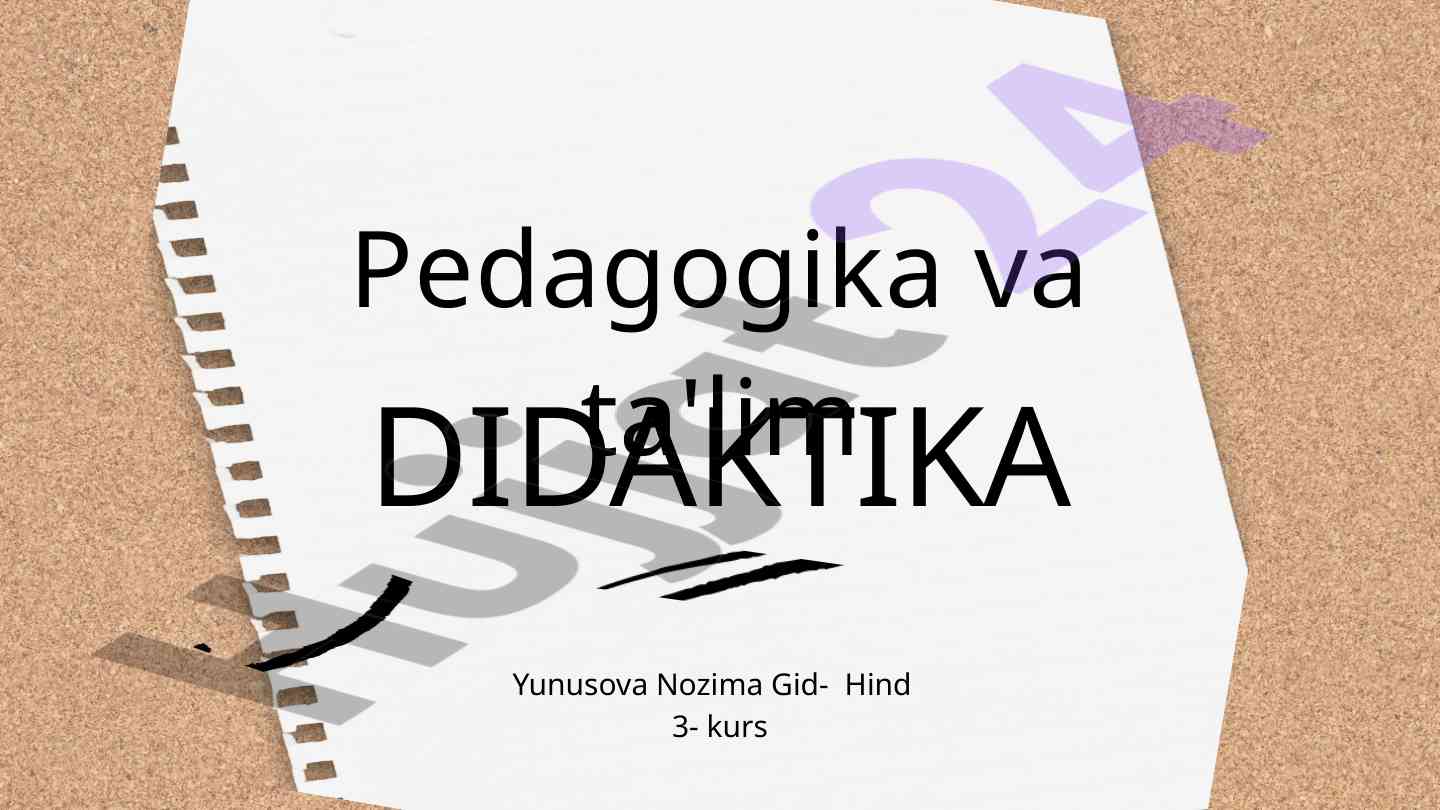 Didaktika tarixi va ahamiyati