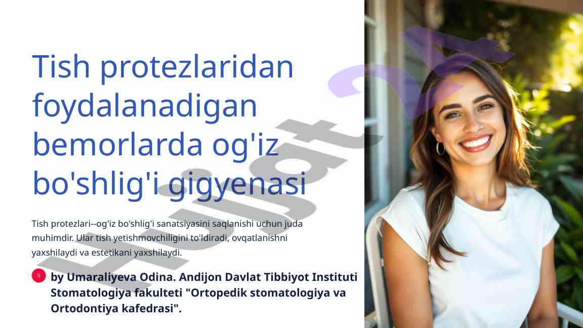 Tish protezlari va og'iz bo'shlig'i gigyenasi